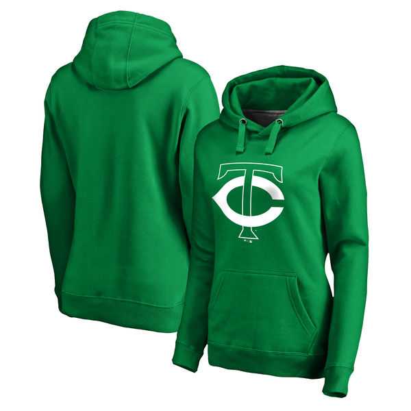 Women Minnesota Twins Fanatics Branded Kelly Green St. Patrick's Day White Logo Pullover Hoodie,We sell and wholesale Women Minnesota Twins Fanatics Branded Kelly Green St. Patrick's Day White Logo Pullover Hoodie on line form chian!